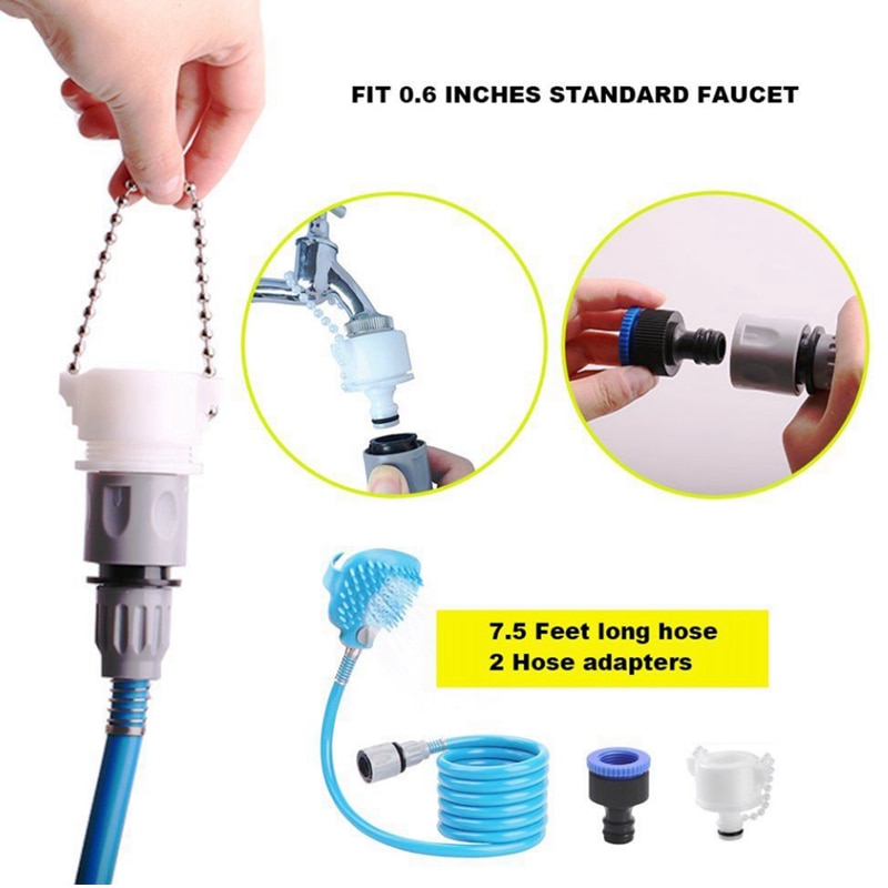 Pet Shower Sprayer & Scrubber in-One
