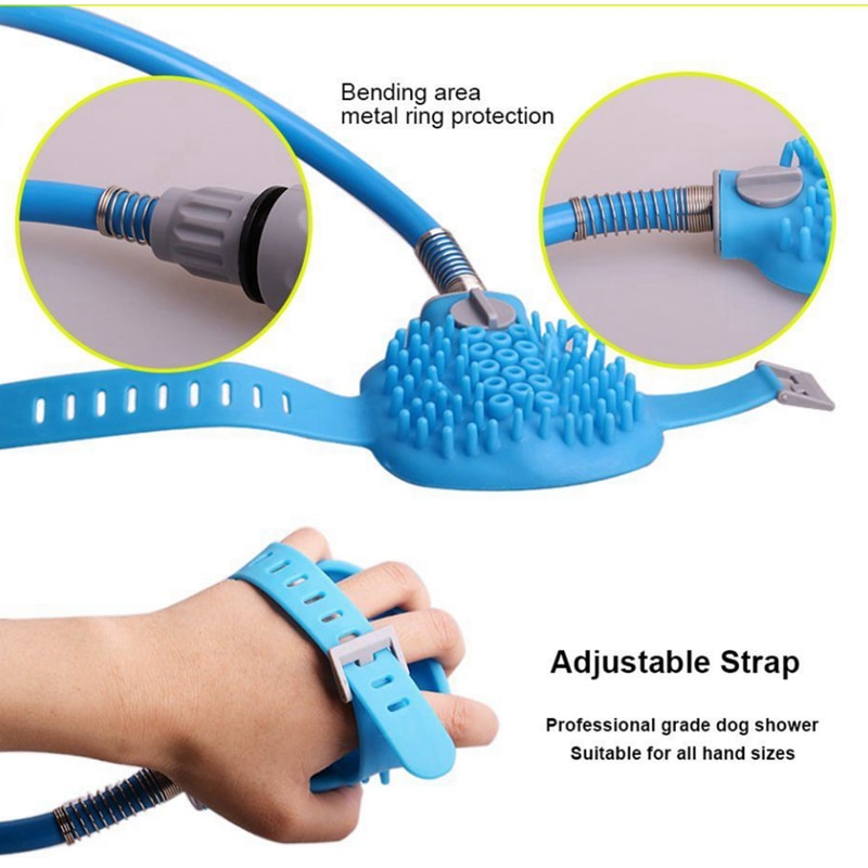 Pet Shower Sprayer & Scrubber in-One