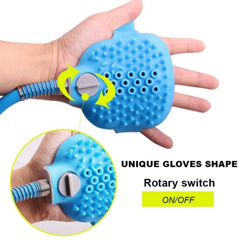 Pet Shower Sprayer & Scrubber in-One
