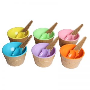 Ice Cream Bowl and Spoon Dinnerware