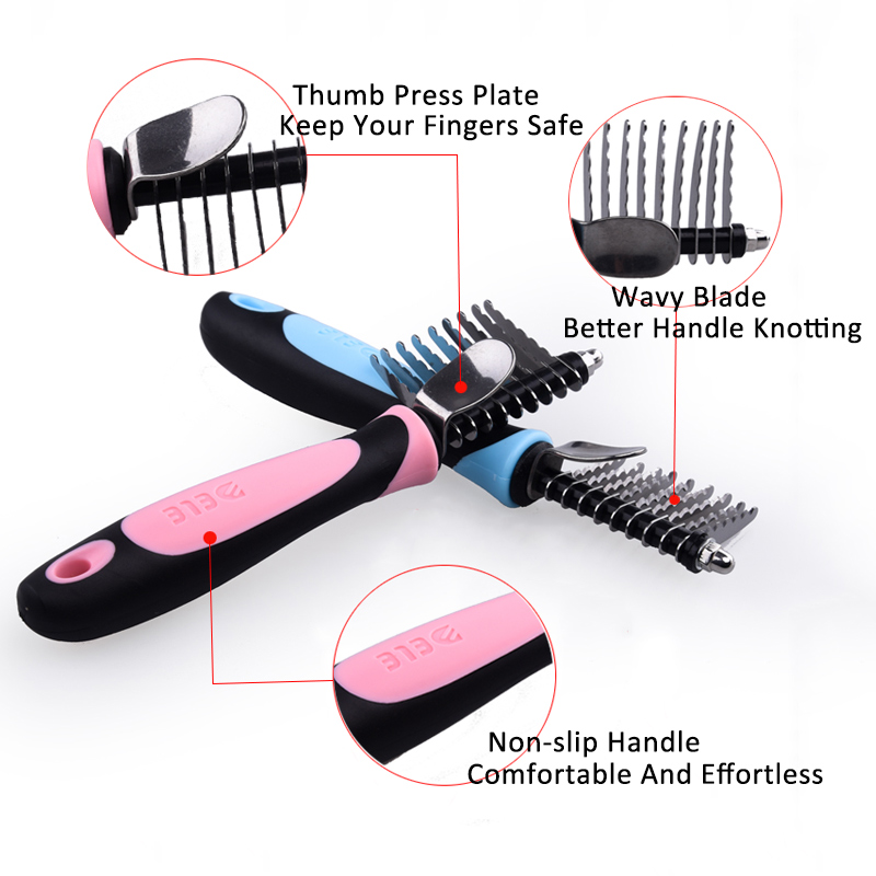 Tangles and Matted Hair Rake Remover Comb-Grooming Tool - Image 6