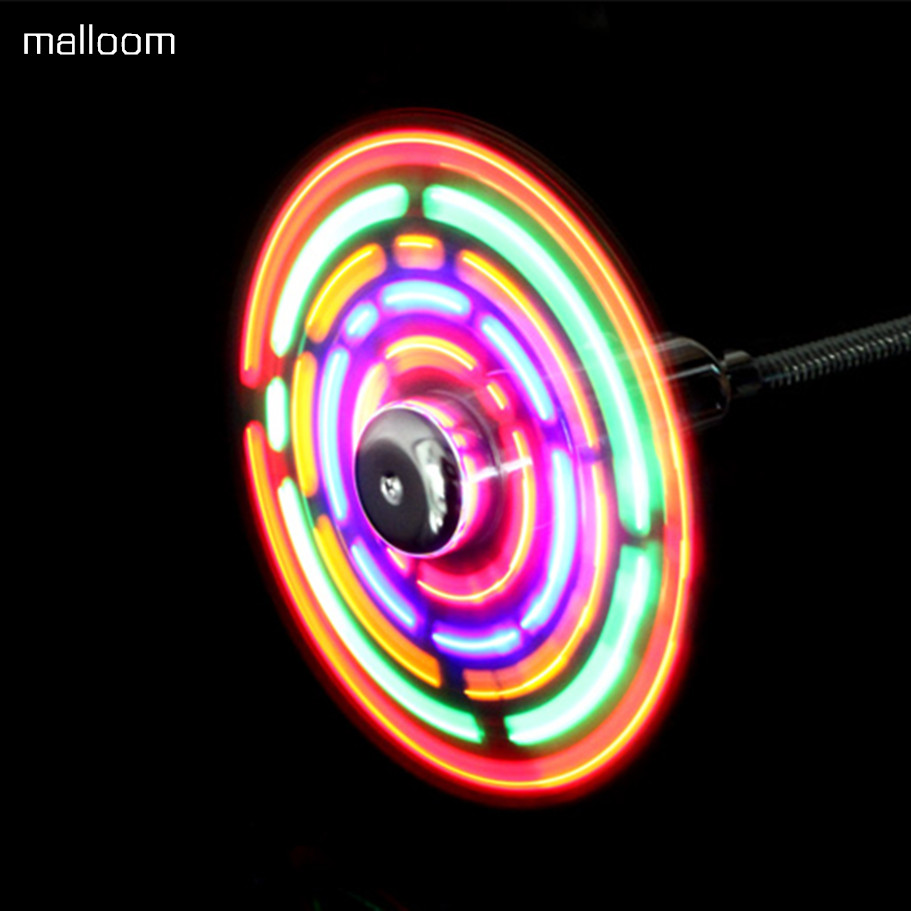 USB Flexible Fan - Multi-Color LED Lights