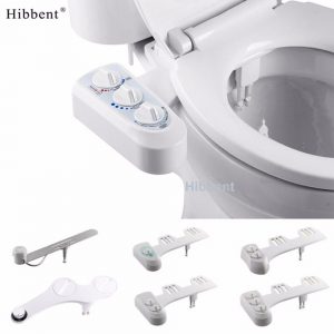    Non-electric Toilet Attachement Cleaning Dual Nozzle