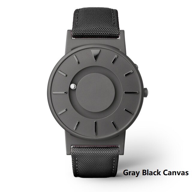 Black Canvas Magnetic Ball Wristwatch