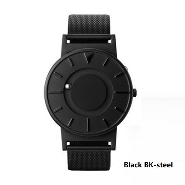 Black Steel Magnetic Ball Watch