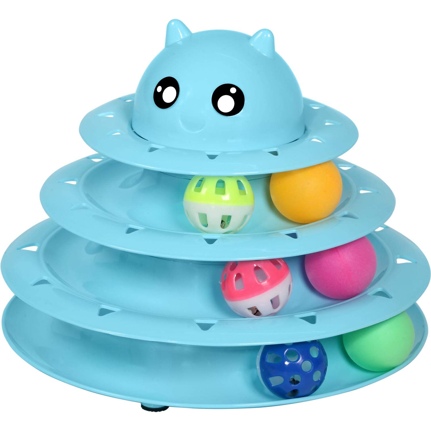 Cat Roller Toy with 3 Level and balls